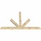 Ekena Millwork Saratoga Rough Sawn Timber Gable Bracket, Douglas Fir, 108"W x 68"H x 4"D x 6"F, 15/12 Pitch GBW108X68X0406SAR00RDF - alternate 2